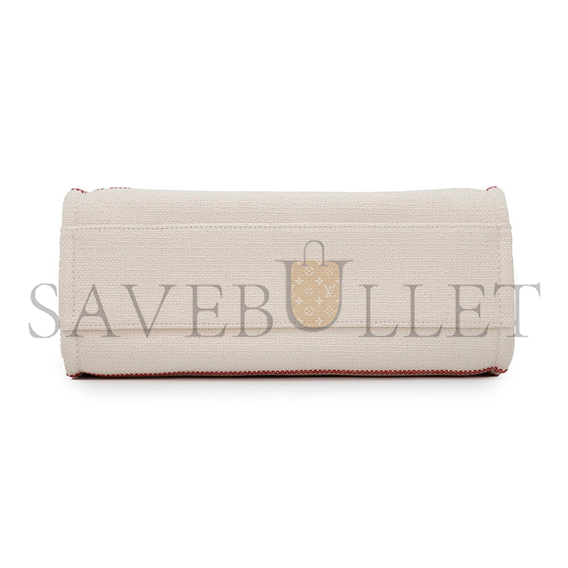 Ch*el master shopping bag cotton leather as3351 (34*27*15.5cm)
